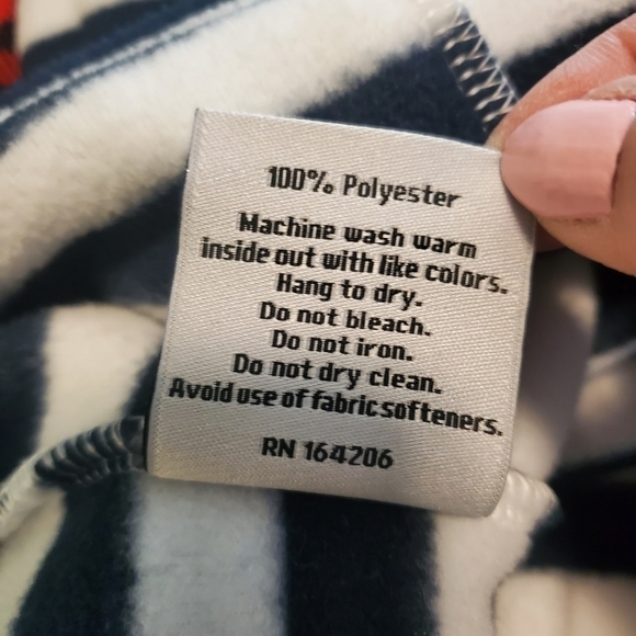 Dudley Stephens Navy & White Striped Pullover Fleece Size Small, Naut… - Picture 12 of 13